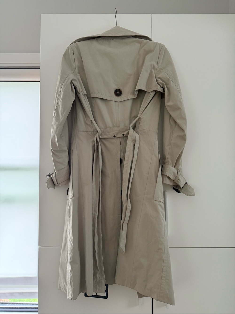 Zara Beige Double-Breasted Trench Coat - Women’s Lightweight Classic - NWOT - Picture 2 of 4